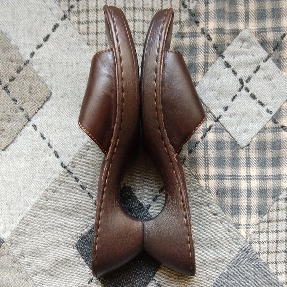 Born Leather Buckle Slide Open Mule Sandal - Picture 3 of 6